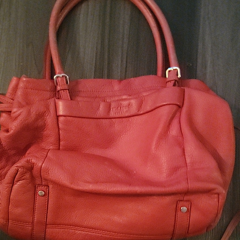 Kate spade red leather shoulder bag